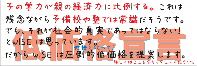 鹿児島 学習塾 WISE:漢文 低価格宣言